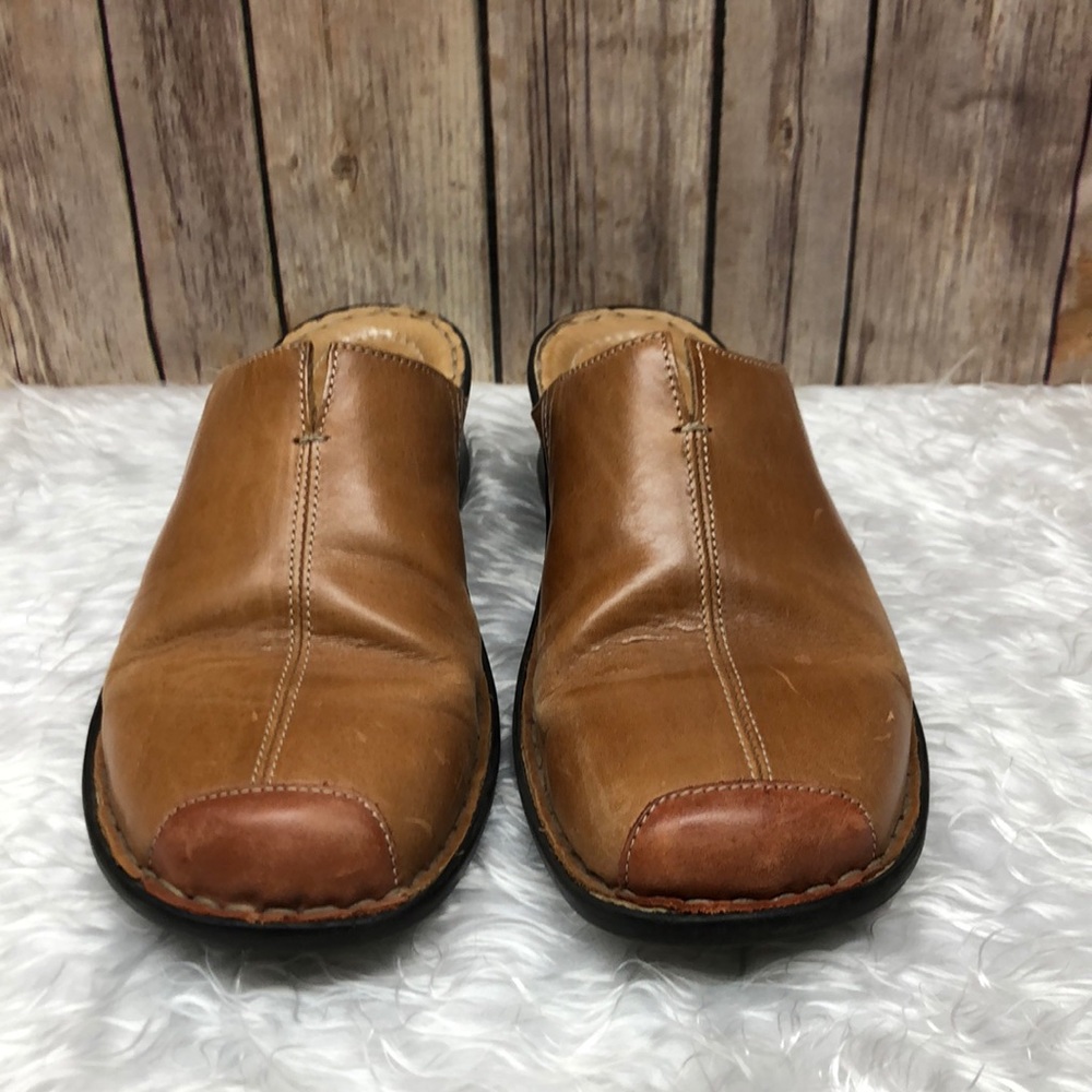 Size 9 US/40 EU Joseph Seibel Leather Mules Clogs